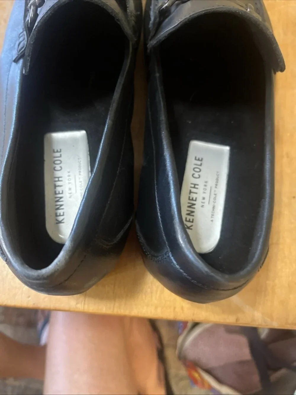 Kenneth Cole Arlie mens Slip On Black Leather Bit Loafer mens 12M Cushioned Exce